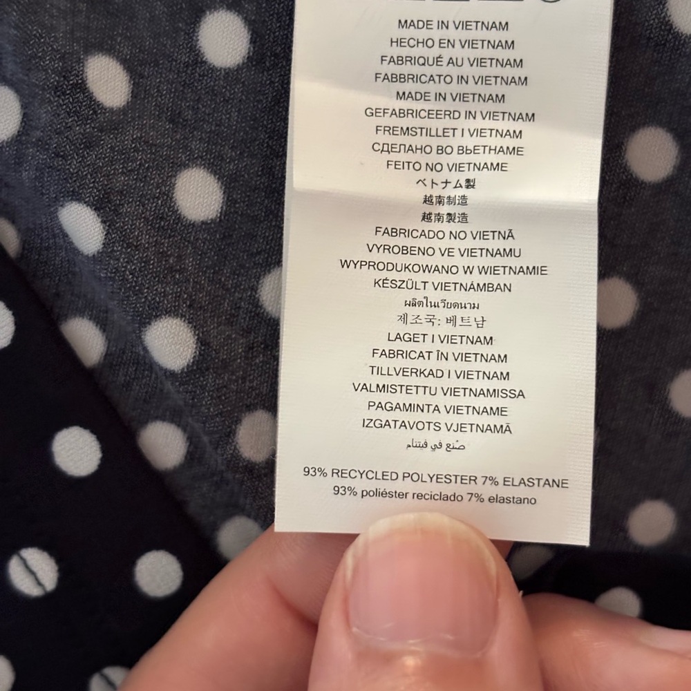 MICHAEL Michael Kors Blue and White Blouse with Polka Dots - Picture 5 of 6